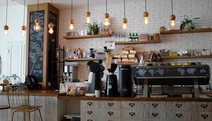 Interior de la cafetería Café Meridiano